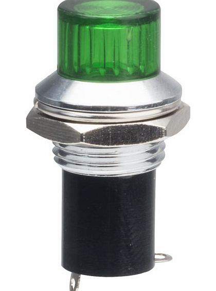 RVFM 27mm Green LES Panel Lampholder `R9-10D GREEN