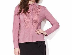 Nubi pink cotton-blend blouse