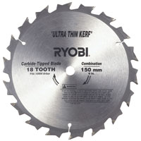Ryobi Circular Saw Blade 150mm x 10mm Bore Ultra Thin Kerf For Ccs-1801/Lm and Ccs-1801/Dm
