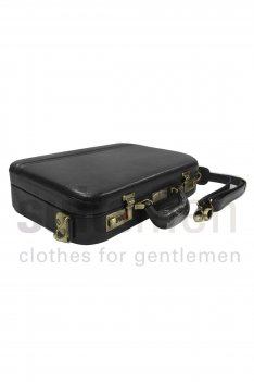 S Babila Hard Sided Leather Briefcase.