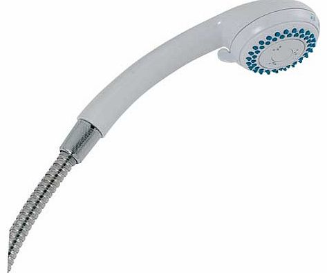 5 Function Shower Head and Hose - Chrome