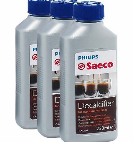 Decalcifier for Espresso Coffee Machines, 250 ml, Pack of 3
