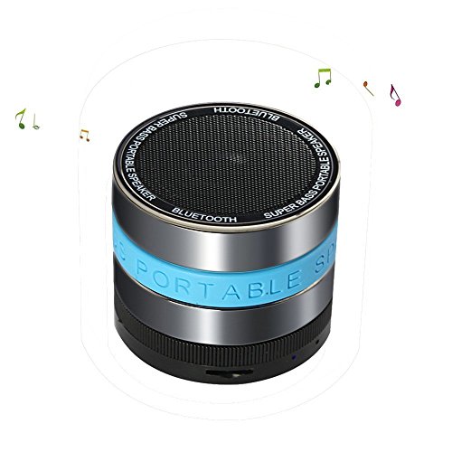 safe2buy SUPER BASS MINI PORTABLE BLUETOOTH WIRELESS SPEAKER FOR PC IPAD PHONES TABLETS (BLUE)