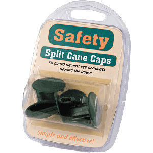 Safety Split Cane Caps x 6 Green