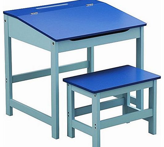 PR KIDS / CHILDRENS PLAY DESK AND STOOL SET IN BLUE