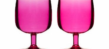 Sagaform Happy Days Glasses Hot Pink Set of 2
