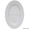 White Oval Dish Plate 15cm x 22cm