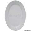 White Oval Dish Plate 23.5cm x 32cm