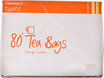 Sainsburys Basics Fairtrade Tea Bags (80 per