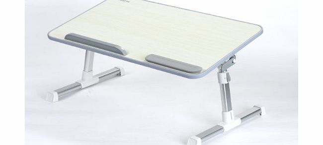 Salcar Ergonomic computer table / Portable laptop table / notebook table / bed table / picnick and camping table, for 15`` laptop, iPad 1 / 2 / 3 / 4 / MINI, adjustable height and angle, Grey