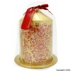 Brocade Decal Gold Decorative Candle 10cm