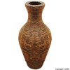 Medium Brown Straw/Rope Vase