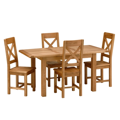 Small Dining Set with Cross Back
