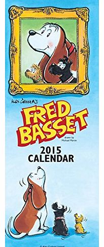 Salmon Fred Basset Slim Appointment Calendar 2015
