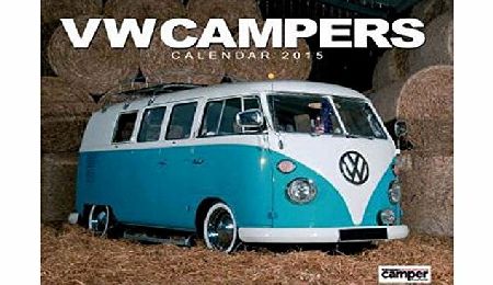 Salmon VW Campers Small Wall Calendar 2015