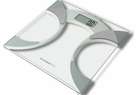 Salter 9141 WH3R Glass Body Fat Analyser Bathroom Scale