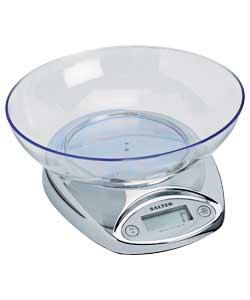 Chrome Add and Weigh Digital Kitchen Scale