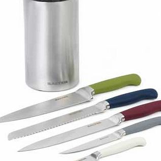 Salter Colour Collection 5 Piece Knife Set