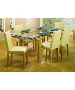 Extending Table and 6 Chairs