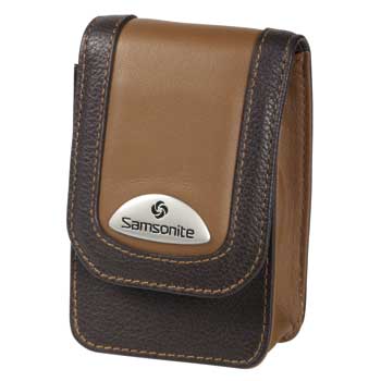 Samsonite Camera Case ~ Makemo BROWN Leather Model 40 - 28076