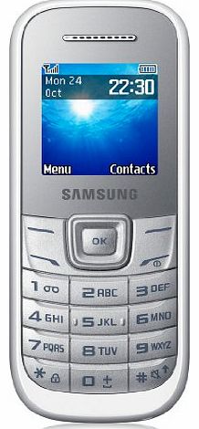 Samsung E1200i Keystone 2 Mobile Phone (Orange Pay as you go, White)