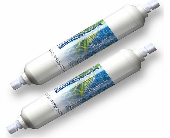 Fridge Water Filters Compatible SAMSUNG, LG, Daewoo GE, Bosch - Top Quality - Twin Pack