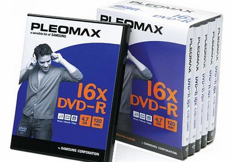 Samsung SAMDVDPRVIDEO16X DVD R 5 pack