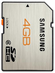 Samsung Secure Digital SDHC PLUS CLASS 6 - 4GB