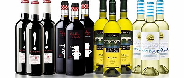Spanish Red and White Wine Mixed Selection Case of 12