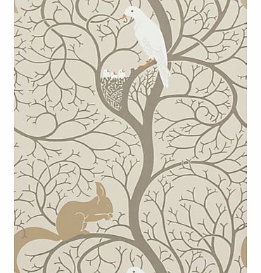 Squirrel & Dove Wallpaper, DVIWSQ101,