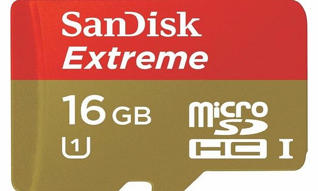 16 GB Extreme microSDHC Card (Class 10, 45MB/s)