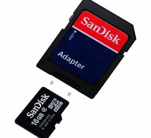 Sandisk 16GB Micro SD Memory Card SD adapter inclusive