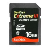 sandisk 16GB SD Extreme III Card