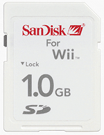 1GB SD Card for Nintendo Wii