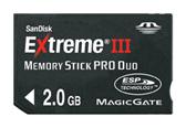 Sandisk 2GB Extreme III Memory Stick PRO Duo