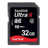 SanDisk 32GB SD Ultra II Memory Card