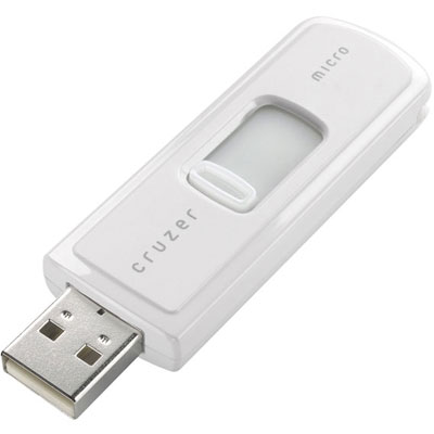 SanDisk 4GB Cruzer Micro U3 USB drive White