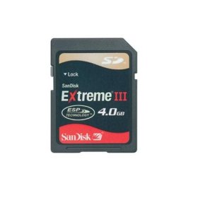 Sandisk 4gb extreme III sd card
