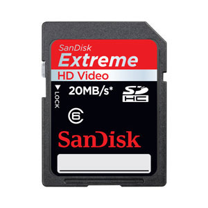 4GB Extreme SD Card (SDHC) 20MB/s -
