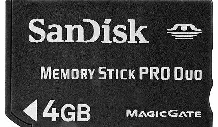 SanDisk 4GB Memory Stick PRO Duo - Traditional Packaging
