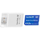 4GB Memory Stick Pro Duo With Reader