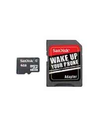 SanDisk 4GB Micro Secure Digital Card With Adapter