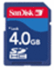 SanDisk 4GB SD Card (SDHC)