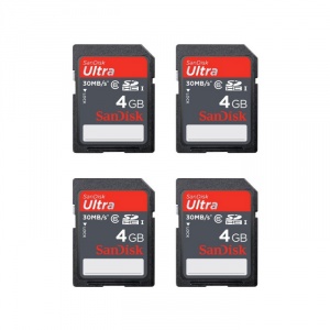 SanDisk 4GB ULTRA SD Card (SDHC) - Class 6 (Four
