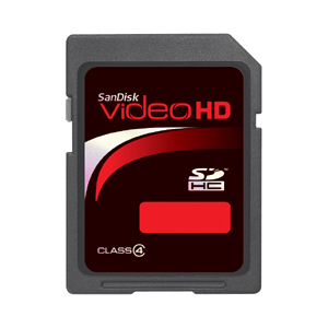 SanDisk 4GB Video HD SDHC - 60 Minutes