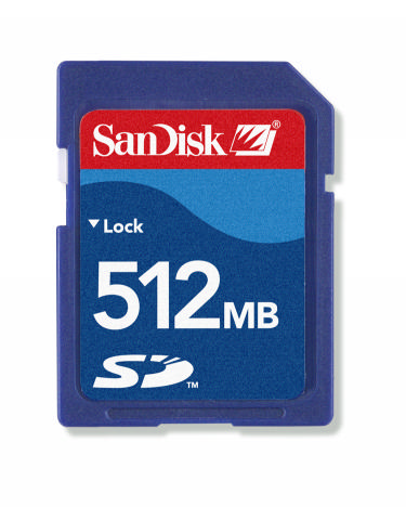 Sandisk 512mb SD Card