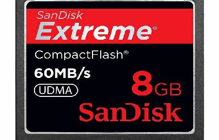 Sandisk 8 GB CompactFlash Extreme Memory Card