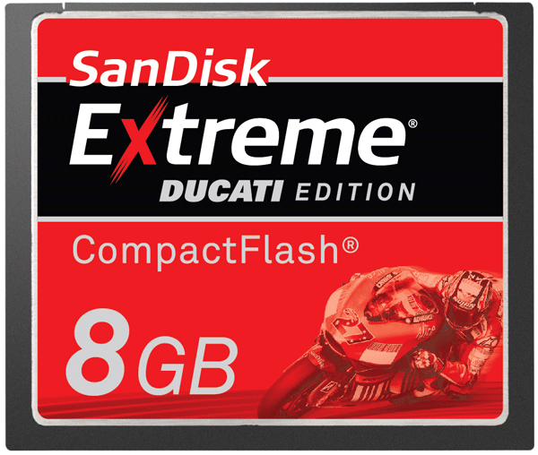SanDisk 8GB Extreme Ducati Edition