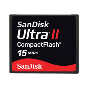 SanDisk 8GB Ultra II Compact Flash Card - 15MB/s