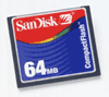Sandisk COMPACTFLASH 64MB SDCFB-64-485